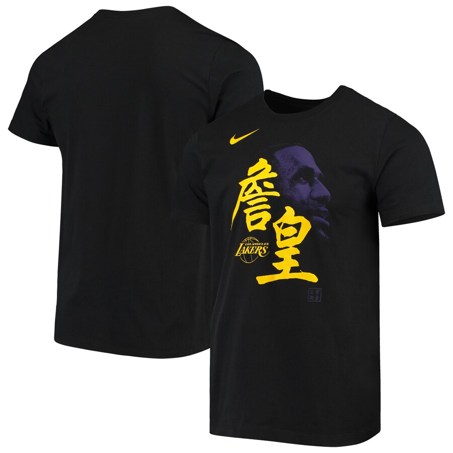 2020 NBA Men LeBron James Los Angeles Lakers Nike Chinese New Year Player TShirt  Black